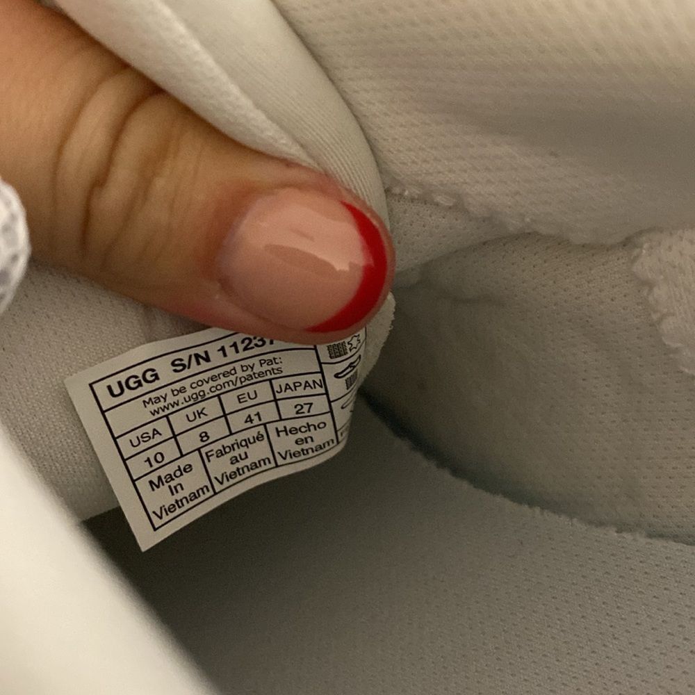 NEW- UGG- WHITE LA CLOUD LACE FASHION PLATFORM SNEAKERS, WOMEN Size 10 - Picture 7 of 9
